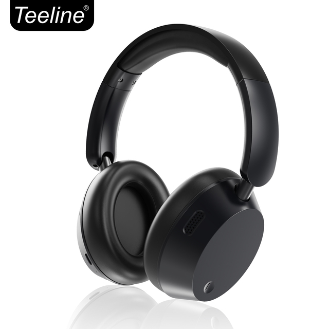 Competitive Price Over-ear Wireless QCC3084 Headphones for 5.4 USB-C LED Indicator ANC Hi-Fi Stereo Bass 35 Hours Playtime