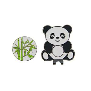 Netter China Panda Bambus Golfball Marker Magnetischer Hutclip aus Eisen - Product Image 1