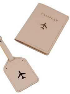 Holder Luggage Tag <b>Set</b> Pu Leather Passport Case Cover <b>Wallet</b> Fashion Waterproof Anti-Theft Slim Travel for <b>Men</b> Women - Product Image 2