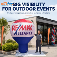 Ballon gonflable géant imprimé sur mesure, ballon gonflable avec logo Remax pour les événements publicitaires en plein air
