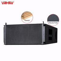[VAMAV LX1002D] Set Line Array Bocinas Peralatan Profesional Panggung Speaker Aktif Dual 10'' 1000W  Dudukan Bumper Kabel Audio