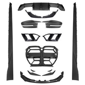 סיבי פחמן יבש מכונית גוף ערכת קדמי bumper מול אוויר אוויר אוויר אוויר עבור bmw g80 g82 m3 m4 2021 + - Product Image 1