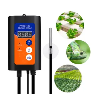 Digital Heat Mat Thermostat 1000W 230V Temperature Controller for Hydroponic Plants Germination Reptiles