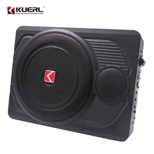 ซับวูฟเฟอร์ติดรถยนต์ Kuerl ขนาด 10 นิ้ว 12V แบบบางพิเศษ ติดตั้งใต้เบาะ ช่องเสียบโมโน ตัวเรือนโลหะ - Product Image 3