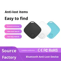 Traceur GPS intelligent Bluetooth ABS Y04 en forme de diamant, anti-perte, avec alarme de positionnement bidirectionnelle, étanche IPX5 pour animaux de compagnie/clés (Android/iOS)