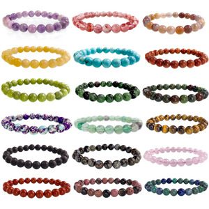 Bracelet en perles de pierre naturelle pour hommes femmes améthystes Turquoises Tourmalines Protection de la santé bijoux magnétiques cadeau mode - Product Image 3