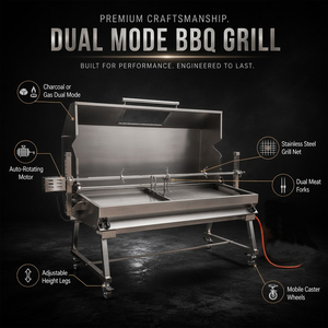 Barbacoa <span class=keywords><strong>de</strong></span> Carbón Cuadrada Personalizada <span class=keywords><strong>de</strong></span> Fábrica con Parrilla <span class=keywords><strong>de</strong></span> <span class=keywords><strong>Gas</strong></span> y Ahumador <span class=keywords><strong>de</strong></span> Flujo Inverso - Product Image 6
