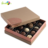 Boîte à chocolat en papier de haute qualité, modèles créatifs, design de boîte en papier noir pour chocolats