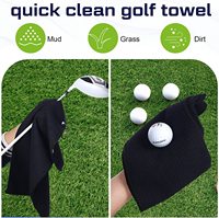 Serviettes de nettoyage de balles de golf en microfibre gaufrée personnalisées, style sport, douces, accessoires et cadeaux de golf pour les membres du club