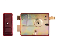 Keyless & 3 Key Security Rim Lock Cylinder Manufacturers Wholesale for South America Market Red Color