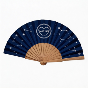 Ventilador de mano de papel con varillas de bambú, plegable, barato, para recuerdo, gran oferta 2026 - Product Image 1