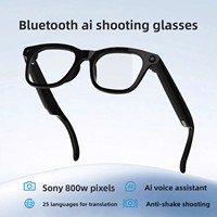 Lunettes Caméra Intelligentes IA 800W HD Pixel Bluetooth pour la Reconnaissance d'Objets, l'Enseignement, la Traduction, l'Enregistrement Vidéo WiFi, Verre UV
