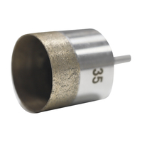 Foret diamanté sinterisé pour la rénovation du verre et des carreaux de céramique, trous de 6 à 100 mm, utilisation humide, tige de 10 mm