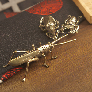 รูปปั้นแมลงทองเหลืองของตกแต่งโลหะทำด้วยมือสำหรับบ้านเหมาะสำหรับเป็นของขวัญให้กับนางฟ้าศาสนาสมัยใหม่นักสะสมของโบราณ - Product Image 3