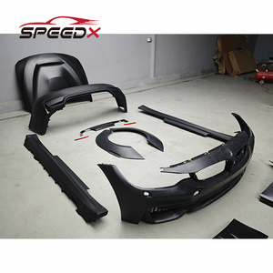 Per <span class=keywords><strong>BMW</strong></span> <span class=keywords><strong>Serie</strong></span> <span class=keywords><strong>4</strong></span> F32 F33 F36 Kit Carrozzeria Larga Aggiornamento F82 con Paraurti Anteriore, Paraurti Posteriore, Parafango, Cofano e Minigonne Laterali - Product Image 4