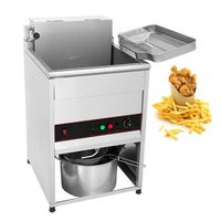 Máquina de filtro de aceite para restaurante de comida rápida, Nugget de pollo y patatas fritas, freidora profunda para procesamiento de alimentos