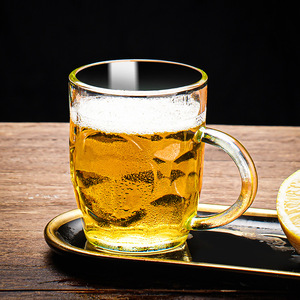 Tasse à bière de grande capacité en forme d'ananas Tasse à eau Tasse à thé avec verre résistant à la chaleur et poignée de canette - Product Image 5
