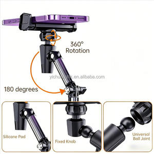Soporte Metálico Ajustable en Altura para Teléfono Móvil (Negro) para Escritorio, Transmisión en Vivo y Oficina en Casa - Product Image 3
