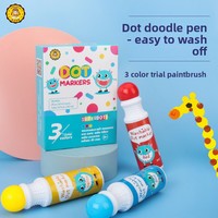 Doodle Dots – Kit d'expérimentation d'aquarelle 3 couleurs pour enfants, jouets de papeterie, outils de peinture artistique, stylos à aquarelle – Fabrication chinoise