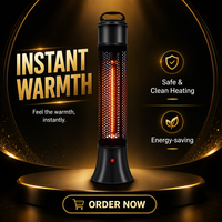 Chauffage compact et portable de 700 W à économie d'énergie pour cage à oiseaux, chauffage rapide avec alimentation électrique, certifié CE