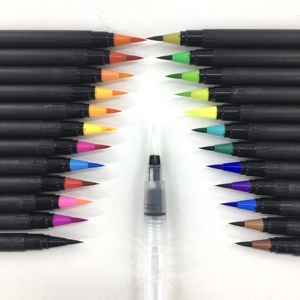 Stylo <span class=keywords><strong>marqueur</strong></span> à pointe de pinceau permanent aquarelle à encre <span class=keywords><strong>indélébile</strong></span> professionnelle - Product Image 2