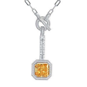 Collar de Plata 925 con Cristal Brillante para Fiestas, Uso Diario, Regalos de Cumpleaños para Sorprender a Chicas - Product Image 6