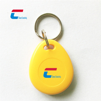 Llavero RFID ABS en Forma de Lágrima, 13.56MHz, Regrabable, NFC, Control de Acceso, Etiqueta de Proximidad con Anillo para Llaves