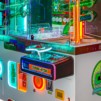 Machine de jeu de rachat à deux joueurs professionnelle personnalisée Design accrocheur lumineux Machine de jeu de rachat de chasse en étoile amusante