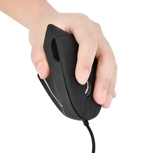 Ratón vertical ergonómico fácil para usar con la mano izquierda para juegos
