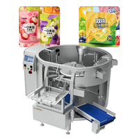 Machine d'emballage de bonbons GDS420B-06 avec peseuse multi-têtes rotative à 6 stations pour sachets préformés à fermeture éclair, capacité ≤50 sachets/min
