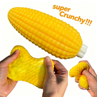 Bola Stres Jagung Renyah dan Lembut, Mainan Fidget Buatan Tangan, Bola Remas Renyah, Blok Bulat Isi ASMR, Mainan Anti Stres untuk Dewasa