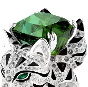 MUSHAN Anelli a Grappolo di Lusso in <span class=keywords><strong>Argento</strong></span> Sterling 925 Placcato Oro 18K con Zaffiro e Diamante ad Alto Tenore di Carbonio Design <span class=keywords><strong>Gatto</strong></span> Leopardo per Matrimonio - Product Image 4