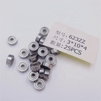 Roulement à billes miniature à gorge profonde 623ZZ 3x10x4mm pour imprimante 3D