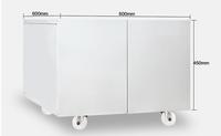 Mobilier de bureau support de copieur en métal multifonctionnel armoire de copieur support d'imprimante mobile avec roues