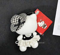 Topi Kotak-kotak Pita Boneka Lucu DIY Aksesoris Rambut Hiasan Kepala Boneka Plush Untuk Dekorasi Boneka Grosir