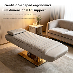 Qunpeng Professional Fully Modern Luxury Spa <b>Chair</b> & <b>Table</b> for Beauty Salon with Stainless Steel Frame <b>Foldable</b> - Product Image 2
