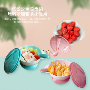 Tazón de Succión de Plástico de Grado Alimenticio, Libre de BPA, de Alta Calidad, para Bebés, con Cuchara - Product Image 6