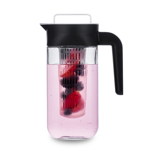 1100ml thủy tinh trái cây & trà truyền nước bình Máy ép trái cây Jug bình bình cho nước với nắp nhựa và xử lý - Product Image 1