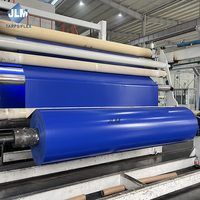 Bâche PVC 650 g/m² imperméable en tissu tricoté warp pour extérieur, rouleau de bâche industrielle pour rideaux et couvertures