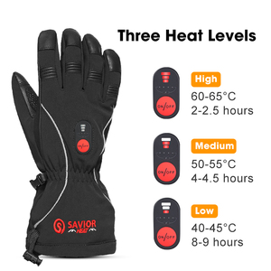 <span class=keywords><strong>Gants</strong></span> de ski thermiques pour femmes, avec écran tactile, pour l'extérieur, avec batterie rechargeable, étanches et chauffants - Product Image 2