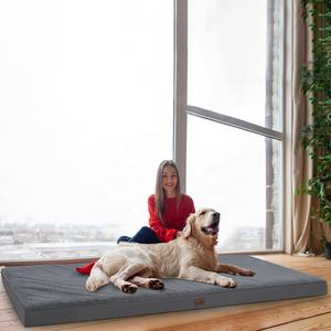 Cama Ortopédica para Perros de Tamaño Humano, Rectangular, Clásica, Sólida, de Espuma y Fibra, Extraíble, Lavable, de Alta Calidad y Personalizable - Product Image 1