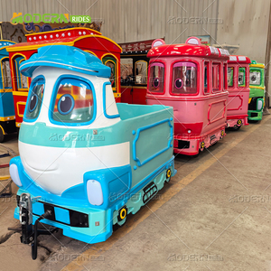 รถไฟเที่ยวชมสถานที่ท่องเที่ยวสำหรับขาย รถไฟไร้รางสำหรับนักท่องเที่ยว รถไฟกลางแจ้งคุณภาพสูงขนาดใหญ่แบบใหม่ที่ปรับแต่งได้ - Product Image 4