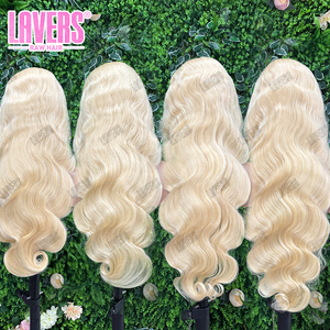 250 densidad 13X6 HD peluca Frontal de encaje, 100% pelucas de pelo crudo sin procesar cutículas alineadas, pelucas rubias europeas 613 prearrancadas - Product Image 4