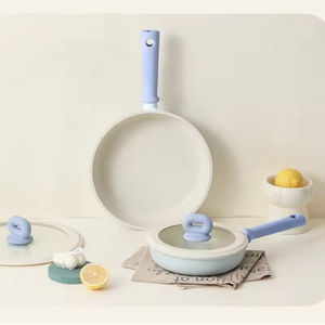 Poêle à Steak en Céramique Antiadhésive Colorée Multi-Fonction <span class=keywords><strong>de</strong></span> Qualité Alimentaire Casserole Ustensiles <span class=keywords><strong>de</strong></span> Cuisine <span class=keywords><strong>pour</strong></span> Enfants, Nouveauté 2025 - Product Image 2