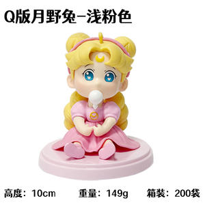 Figurines PVC mignonnes version Q Sailor Moon Tsukino Usagi enfance 10cm en vrac faible MOQ pour l'affichage en magasin, les cadeaux de fête et la revente - Product Image 2