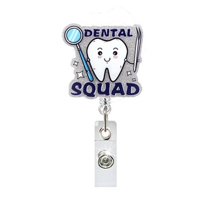 Porte-badge rétractable en ABS mignon avec design Infirmière de Soins Intensifs (ICU) et thème Scrub Life, couleurs assorties, pince à badge pour infirmières - Product Image 4