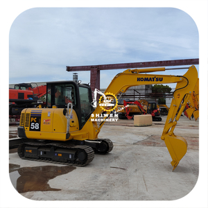 Excavadora Komatsu pc58 de la marca japonesa, año 2020, con motor Komatsu 4D88E-7 y cuchilla dozer para agricultura y construcción, modelos pc35, pc45, pc55. - Product Image 1