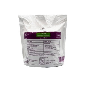 Lingettes désinfectantes pour cuisine Wipes Plus, parfum citron, sans alcool (230 lingettes) - Product Image 6