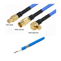 Connecteurs RF MCX plaqués or mâles droits pour câbles coaxiaux RG402/SS405/RG142, fils de test, directement de l'usine