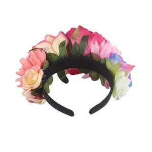 Diadema <span class=keywords><strong>de</strong></span> Flores <span class=keywords><strong>de</strong></span> Rosa Mexicana para Mujer, Corona para el Día <span class=keywords><strong>de</strong></span> <span class=keywords><strong>Muertos</strong></span>, Halloween, Accesorio para el Cabello, Disfraz, Corona <span class=keywords><strong>de</strong></span> Flores <span class=keywords><strong>de</strong></span> Rosa - Product Image 3
